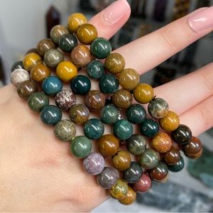 Ocean Jasper Crystal Bracelet 1pc 8mm